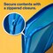 Avery Zipper 3 Ring Binder, 1" Round Rings, 175-Sheet Capacity, Blue, Durable Binder Organizers with Pocket for Extra Storage (26225)